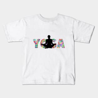 Relaxation - yoga - meditation- calm Kids T-Shirt